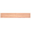 Encimera Baño Madera Maciza Tratada Marrón Claro 180x30x(2-4)cm Vidaxl