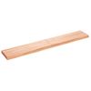 Encimera Baño Madera Maciza Tratada Marrón Claro 180x30x(2-6)cm Vidaxl