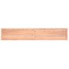 Encimera Baño Madera Maciza Tratada Marrón Claro 220x40x(2-6)cm Vidaxl