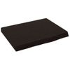 Encimera Baño Madera Maciza Tratada Marrón Oscuro 40x30x(2-4)cm Vidaxl