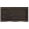 Encimera De Baño Madera Tratada Marrón Oscuro 60x30x(2-6) Cm Vidaxl