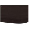 Encimera De Baño Madera Tratada Marrón Oscuro 60x40x(2-6) Cm Vidaxl