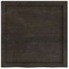 Encimera De Baño Madera Tratada Marrón Oscuro 60x60x(2-4) Cm Vidaxl