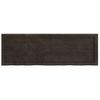 Encimera De Baño Madera Tratada Marrón Oscuro 120x40x(2-4) Cm Vidaxl