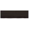 Encimera De Baño Madera Tratada Marrón Oscuro 180x50x(2-4) Cm Vidaxl