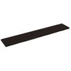 Encimera De Baño Madera Tratada Marrón Oscuro 220x40x(2-4) Cm Vidaxl