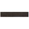 Encimera De Baño Madera Tratada Marrón Oscuro 220x40x(2-4) Cm Vidaxl