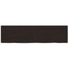 Encimera De Baño Madera Tratada Marrón Oscuro 220x60x(2-6) Cm Vidaxl