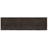 Encimera De Baño Madera Tratada Marrón Oscuro 220x60x(2-6) Cm Vidaxl