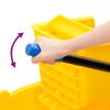 Cubo Para Fregona Con Escurridor Y Ruedas Pp Amarillo 36 L Vidaxl