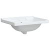 Lavabo De Baño Rectangular Cerámica Blanco 61x48x23 Cm Vidaxl