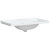 Lavabo De Baño Rectangular Cerámica Blanco 91,5x48x23 Cm Vidaxl