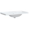 Lavabo De Baño Rectangular Cerámica Blanco 100x48x23 Cm Vidaxl