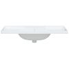 Lavabo De Baño Rectangular Cerámica Blanco 100x48x23 Cm Vidaxl