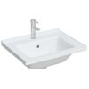 Lavabo De Baño Rectangular Cerámica Blanco 61x48x19,5 Cm Vidaxl