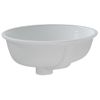 Lavabo De Baño Ovalado Cerámica Blanco 38,5x33,5x19 Cm Vidaxl