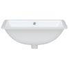 Lavabo De Baño Rectangular Cerámica Blanco 55,5x37,5x19 Cm Vidaxl