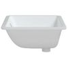 Lavabo De Baño Rectangular Cerámica Blanco 55,5x37,5x19 Cm Vidaxl