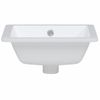 Lavabo De Baño Rectangular Cerámica Blanco 36x31,5x16,5 Cm Vidaxl