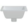 Lavabo De Baño Rectangular Cerámica Blanco 36x31,5x16,5 Cm Vidaxl