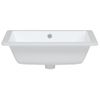 Lavabo De Baño Rectangular Cerámica Blanco 50x40,5x18,5 Cm Vidaxl