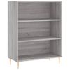 Estantería Madera De Ingeniería Gris Sonoma 69,5x32,5x90 Cm Vidaxl