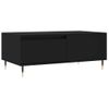 Mesa De Centro Madera Contrachapada Negro 90x50x36,5 Cm Vidaxl