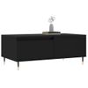 Mesa De Centro Madera Contrachapada Negro 90x50x36,5 Cm Vidaxl