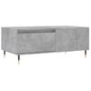 Mesa De Centro Madera Contrachapada Gris Hormigón 90x50x36,5 Cm Vidaxl