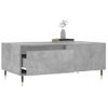 Mesa De Centro Madera Contrachapada Gris Hormigón 90x50x36,5 Cm Vidaxl