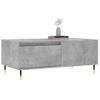 Mesa De Centro Madera Contrachapada Gris Hormigón 90x50x36,5 Cm Vidaxl