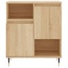 Aparador De Madera Contrachapada Roble Sonoma 60x35x70 Cm Vidaxl