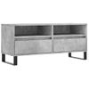 Mueble De Tv Madera Contrachapada Gris Hormigón 100x34,5x44,5cm Vidaxl