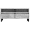 Mueble De Tv Madera Contrachapada Gris Hormigón 100x34,5x44,5cm Vidaxl