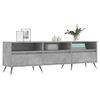 Mueble De Tv Madera Contrachapada Gris Hormigón 150x30x44,5 Cm Vidaxl