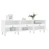 Mueble De Tv Madera Contrachapada Blanco 150x30x44,5 Cm Vidaxl