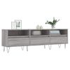 Mueble Para Tv Madera Contrachapada Gris Sonoma 150x30x44,5 Cm Vidaxl