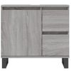 Armario De Baño Madera Contrachapada Gris Sonoma 65x33x60 Cm Vidaxl