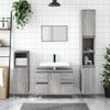 Mueble De Baño Madera De Ingeniería Gris Sonoma 80x33x60 Cm Vidaxl