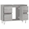 Mueble De Baño Madera De Ingeniería Gris Sonoma 80x33x60 Cm Vidaxl