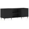 Mueble Para Discos Madera Contrachapada Negro 121x38x48 Cm Vidaxl