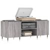 Mueble Para Discos Madera Contrachapada Gris Sonoma 121x38x48cm Vidaxl