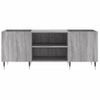 Mueble Para Discos Madera Contrachapada Gris Sonoma 121x38x48cm Vidaxl