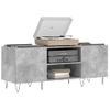 Mueble Discos Madera Contrachapada Gris Hormigón 121x38x48 Cm Vidaxl