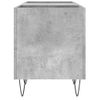 Mueble Discos Madera Contrachapada Gris Hormigón 121x38x48 Cm Vidaxl