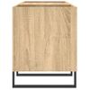 Mueble Discos Madera Contrachapada Roble Sonoma 121x38x48 Cm Vidaxl