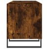 Mueble Discos Madera Contrachapada Roble Ahumado 121x38x48 Cm Vidaxl