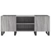 Mueble Para Discos Madera Contrachapada Gris Sonoma 121x38x48cm Vidaxl