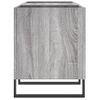 Mueble Para Discos Madera Contrachapada Gris Sonoma 121x38x48cm Vidaxl