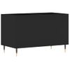 Mueble Para Discos Madera Contrachapada Negro 74,5x38x48 Cm Vidaxl